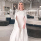 Elegante weiße Meerjungfrau Dubai Abendkleid für Frauen Hochzeitsfeier Cape Särme Muslim lange formelle Kleider