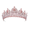 Baroque Wedding Crowns For Queen Crystal Bridal Tiara Crown For Pageant Miss Universe Diadem Prom Wedding Hair Jewelry Headdress as picture 5