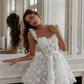 Eleganckie sukienki na przyjęcie weselne A Sweetheart 3D Flowers Lace Brides Suknie dla kobiet sukienki koktajlowe bez rękawów 2024