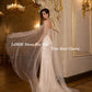 Luxury Glitter Mermaid Wedding Dresses Sparkly Sweetheart Spaghetti Straps Ribbons Bridal Gowns Vintage Shiny Bride Dress