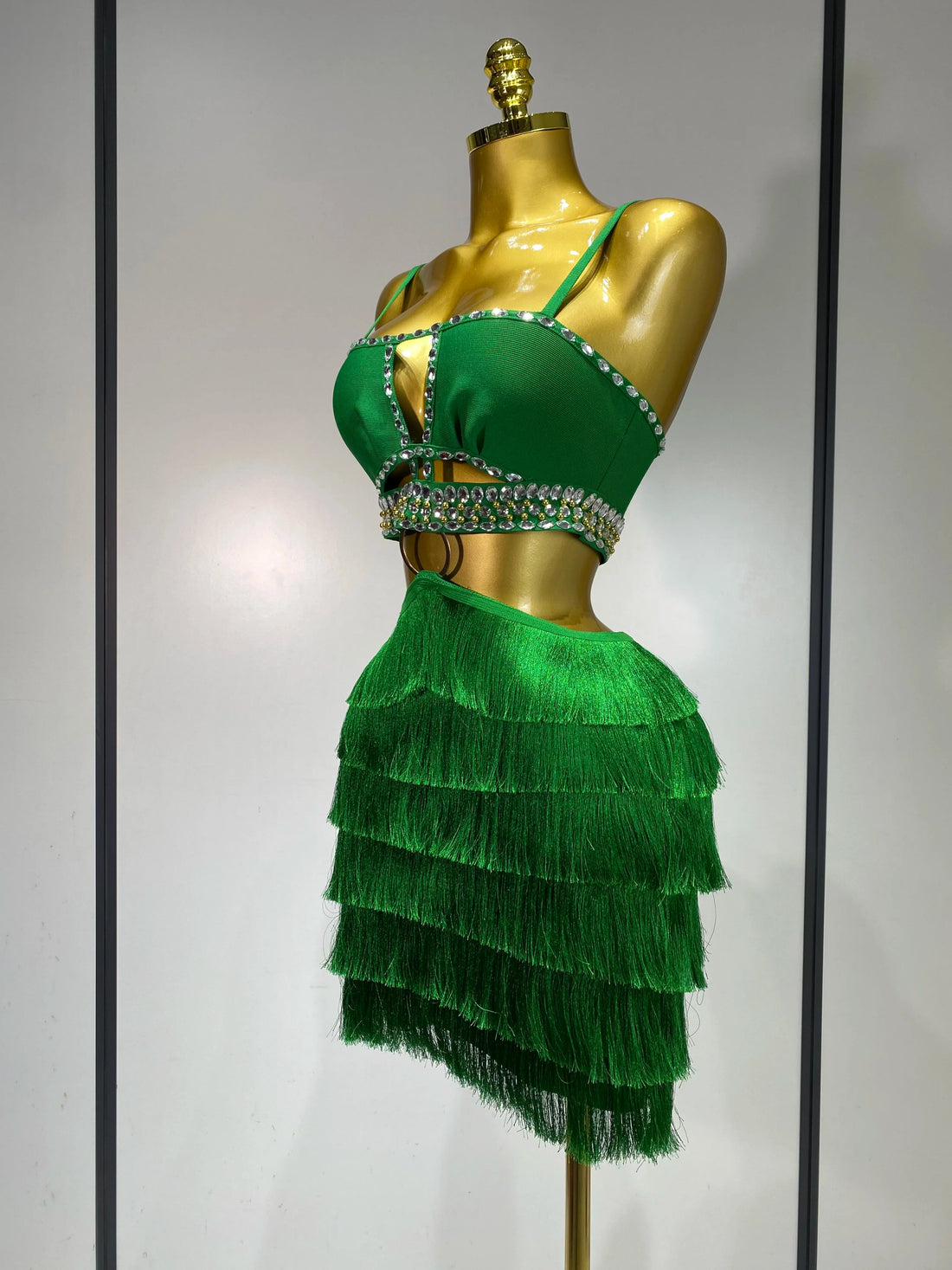 Sexy Sling Backless Dress Women Green Bodycon Bandage Dress Celebrity Elegant Evening Club Luxury Birthday Party Dresses green