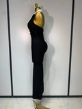 Sexy Halter Backless Maxi Dress For Women Celebrity Elegant Gown Sleeveless Bodycon Club Birthday Evening Party Wedding Dresses