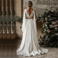 Vintage Boho Beach Wedding Dresses Backless Women A-line Bohemian Chiffon Appliques Bridal Gowns Bride Vestidos De Novia