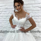 Wspaniałe damskie sukienki ślubne A-line 3D Lace Applique Bohemian ślubna suknia ślubna księżniczka