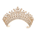 Baroque Queen Crowns For Wedding Crystal Bridal Tiara Crown For Pageant Miss Universe Party Prom Wedding Hair Jewelry Headdress as picture 5