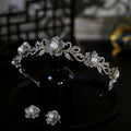 Crystal Tiaras And Crowns For Wedding Bride Headpiece Pearl Bridal Headbands Tiaras For Women Girl 15 Years Party Prom Headdress