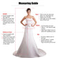 Vestidos de noiva de decote em V requintados Apliques brilhantes de miços