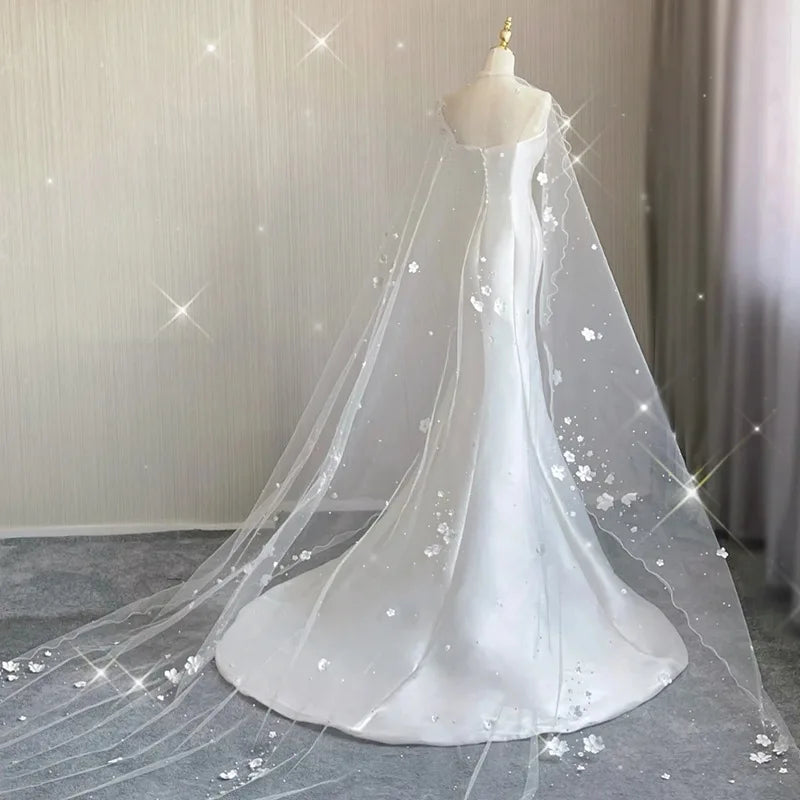 Mewah Satin Pernikahan Wedding Trailing Mermaid Maxi Dresses Untuk Pengantin Elegant Long Prom Evening Guest Cocktail Party Women Dress