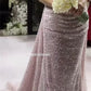Vestido de novia de sirena con lentejuelas brillantes de lujo, color morado, elegante, sin mangas, vestido de fiesta con hombros descubiertos