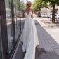 Simple Charming V-neck Neckline Wedding Dress With CrossBack Bridal Vestidos De Novia Robe De Mariée Свадебное платье