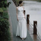 Luxury Simple White Satin Small Tail Bride Wedding Dress Sexy Halter Backless Ball Gown Wedding Evening Prom Dresses for Women