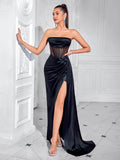 Evening Dress Woman Party Dresses Luxury Elegant Cocktail Maxi Sexy Celebrity Night Club Long Off Shoulder Hollow Out Modest