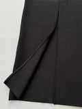 Exquisite Black Velvet Mermaid Gown with Statement Pearl Decor for a Special Occasion Dress