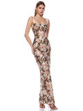 Sexy Strapless Floral Sequins Long Dress For Women Flower Embrodery Backless Slim Cocktail Evening Party Gowns