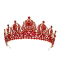 Baroque Wedding Crowns For Queen Crystal Bridal Tiara Crown For Pageant Miss Universe Diadem Prom Wedding Hair Jewelry Headdress as picture