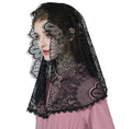 Mantilla Lace Veils For Women Spanish Muslim Head Covering Church Veil Black White Chapel Catholic Bridal Veils For Wedding as picture 1