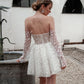 Mewah Pakaian Perkahwinan Pendek Bunga Kekasih Burung Lengan Tanpa Lengan Parti Gaun Korset Pakaian Petang Malam Untuk Wanita