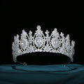 Baroque Queen Crowns For Women Crystal Zircon Big Bridal Tiara Crown For Wedding Pageant Miss Universe Diadem Bride Headpiece as picture 3