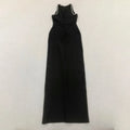 Women Sleeveless Sexy Shinning Rhinestones Bodycon Long Bandage Dress Celebrate Evening Party Birthday Fashion Wear