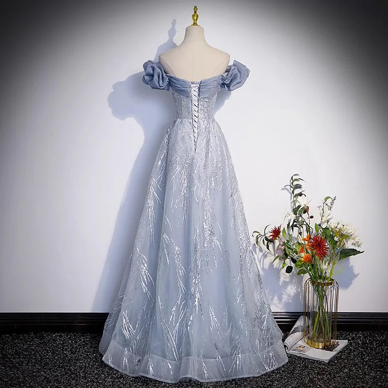 Robe de mariée Maxi à manches bouffantes, tenue longue élégante pour soirée de bal, robes d'été pour femmes, Style Hepburn