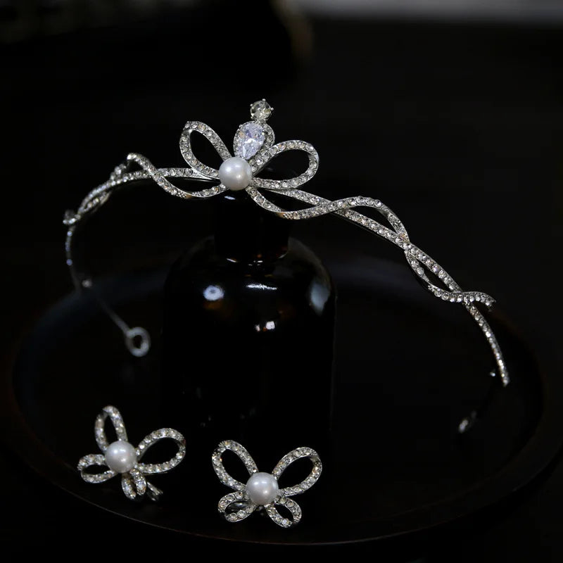 Small Tiara Crown For Wedding Bride Headpiece Crystal Princess Crowns For Women Girl 15 Years Prom Hair Jewelry Bride Headbands