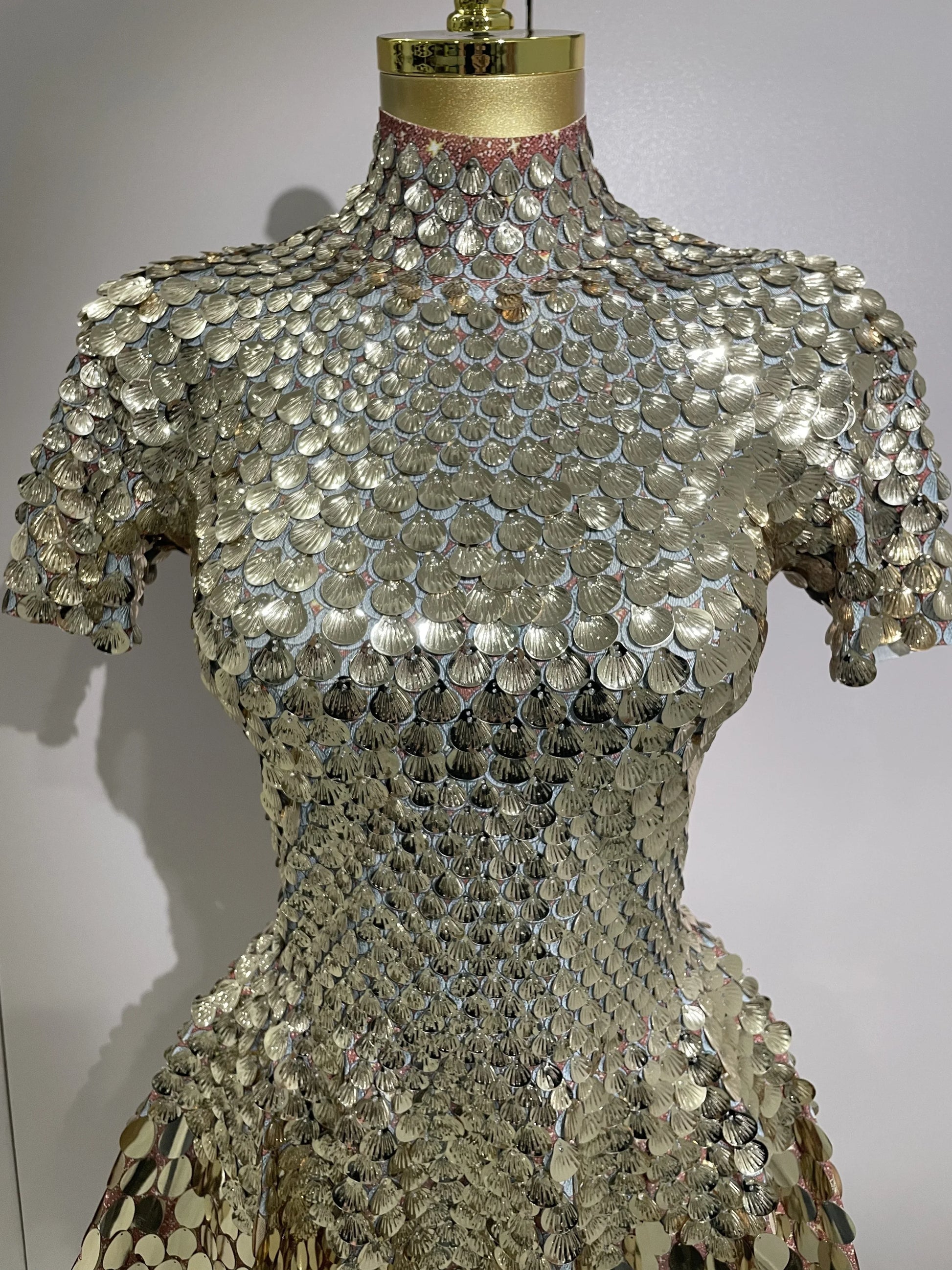 Luxury Shiny Shell Sequins Bodysuit Dress Women Sexy Nightclub Dance Performance Clothing Birthday party Dresses