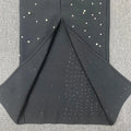 Sexy Women's Light Luxury Pearl Design Bandage Dress with Diagonal Collar One Shoulder Long Sleeve Bodycon Christmas Dress