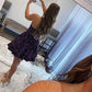Sequined Prom Dresses Short Mini Ball Gown Sparkly Bling Formal Party Dresses Formal Special Occasion Dress
