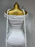 White Women Sexy Off Shoulder Bodycon Mesh Long Dress Nightclub Party Evening Fashion Birthday Dress Vestido