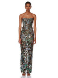 Celebrity Party Dresses For Women Summer Holiday Wear Sexy Sleeveless Embroidery Design Long Gowns