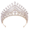 Baroque Queen Crowns For Women Crystal Princess Bridal Tiara Crown For Pageant Party Prom Hair Jewelry Diadem Wedding Headdress as picture 2