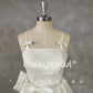 Square-neck satin pendek pakaian perkahwinan pendek busur zip ritsleting belakang mini panjang pengantin gaun pengantin dibuat