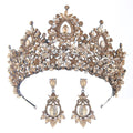 Baroque Crown For Queen Luxury Crystal Bridal Crowns And Tiaras For Wedding Hair Accessories Pageant Prom Hair Jewelry Headdress as picture 5