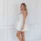 Princess Strapless with Ruffles Wedding Dress Satin  Bow Court Simple Bridal Gown Vestido De Novia Train Dress