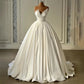 Gaun pengantin duyung seksi cantik Satin cantik romantis sederhana dari bahu tanpa lengan puteri gunting gaun pengantin gaun pengantin