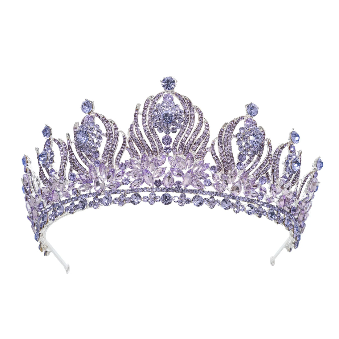 Baroque Wedding Crowns For Queen Crystal Bridal Tiara Crown For Pageant Miss Universe Diadem Prom Wedding Hair Jewelry Headdress as picture 5