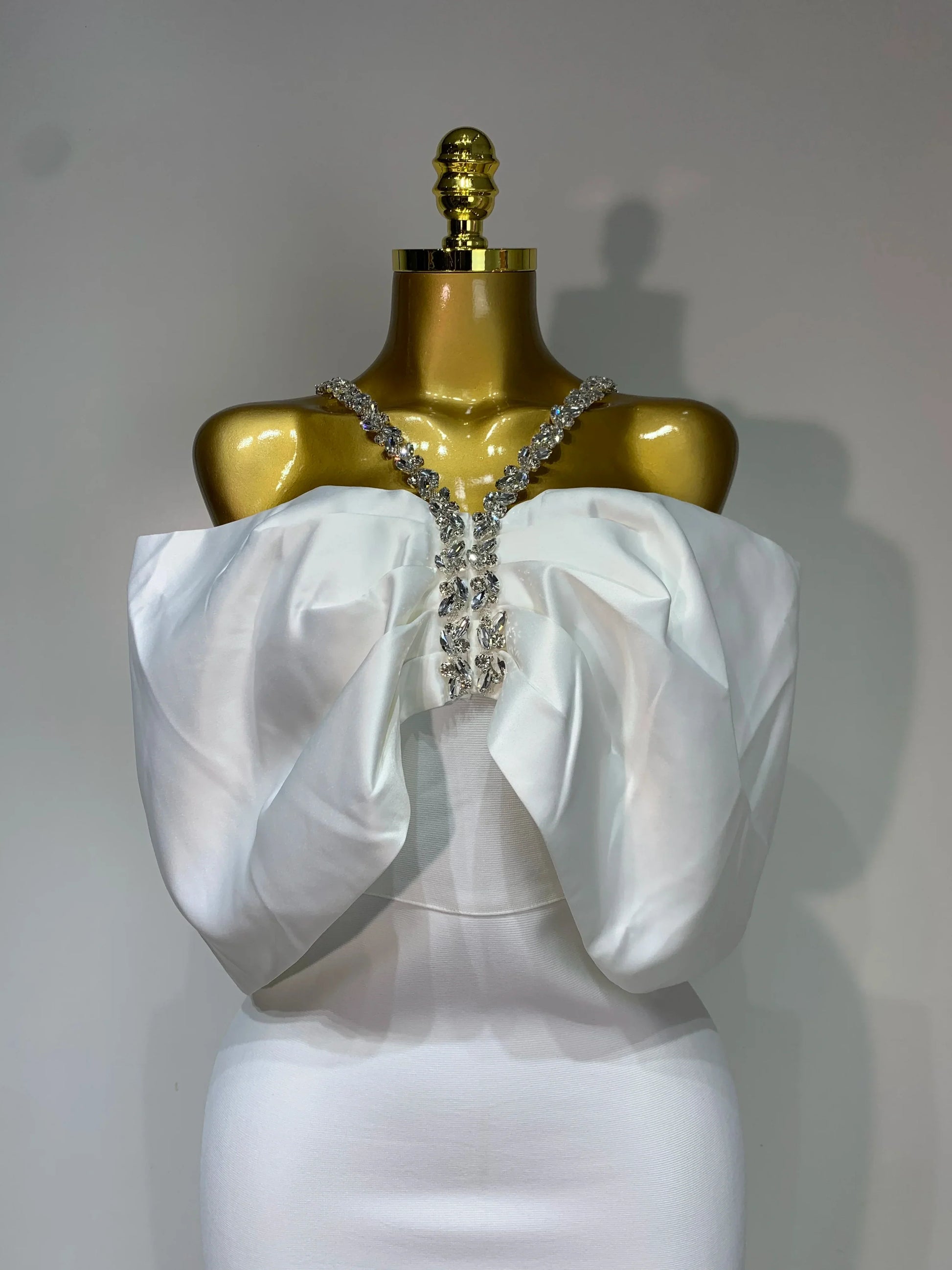 Luxury Rhinestone Chain Off Shoulder Vintage Butterfly Chic Bodycon Dress High Street Elegant Evening Party Birtyday Clothing