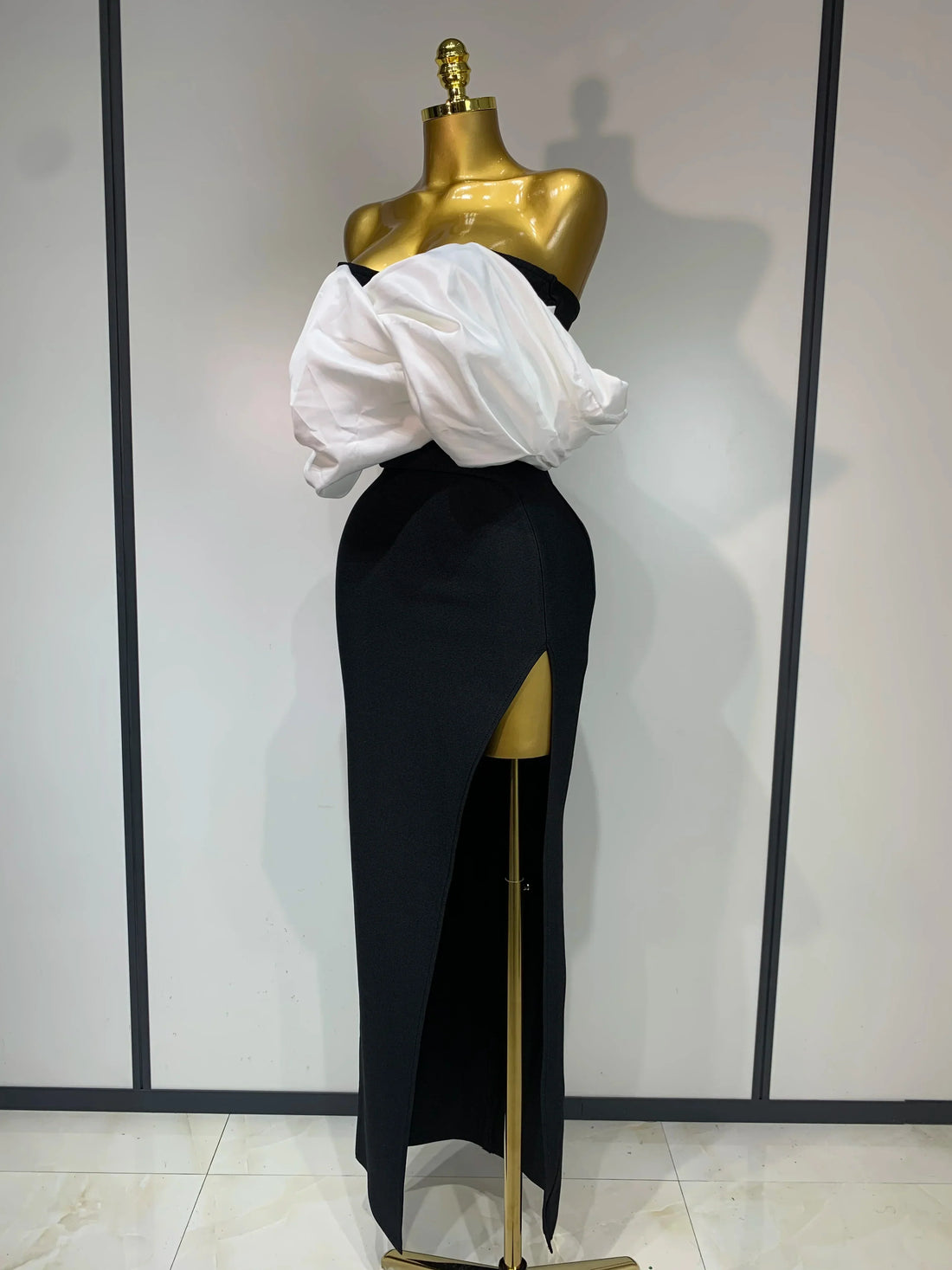 Sexy Off Shoulder Satin Patchwork Ruched Bodycon Bandage Maxi Dresses Women Elegant Celebrity Evening Party Birthday Dresses WHITE