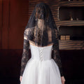Mantilla Lace Veils For Women Spanish Muslim Head Covering Church Veil Black White Chapel Catholic Bridal Veils For Wedding