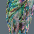 Colorful Tight Fitting Long Dress Suit Streamer Bar Theme Party Outfit Hot Women Rhinestone Sequins Spandex Event Dress Huancai