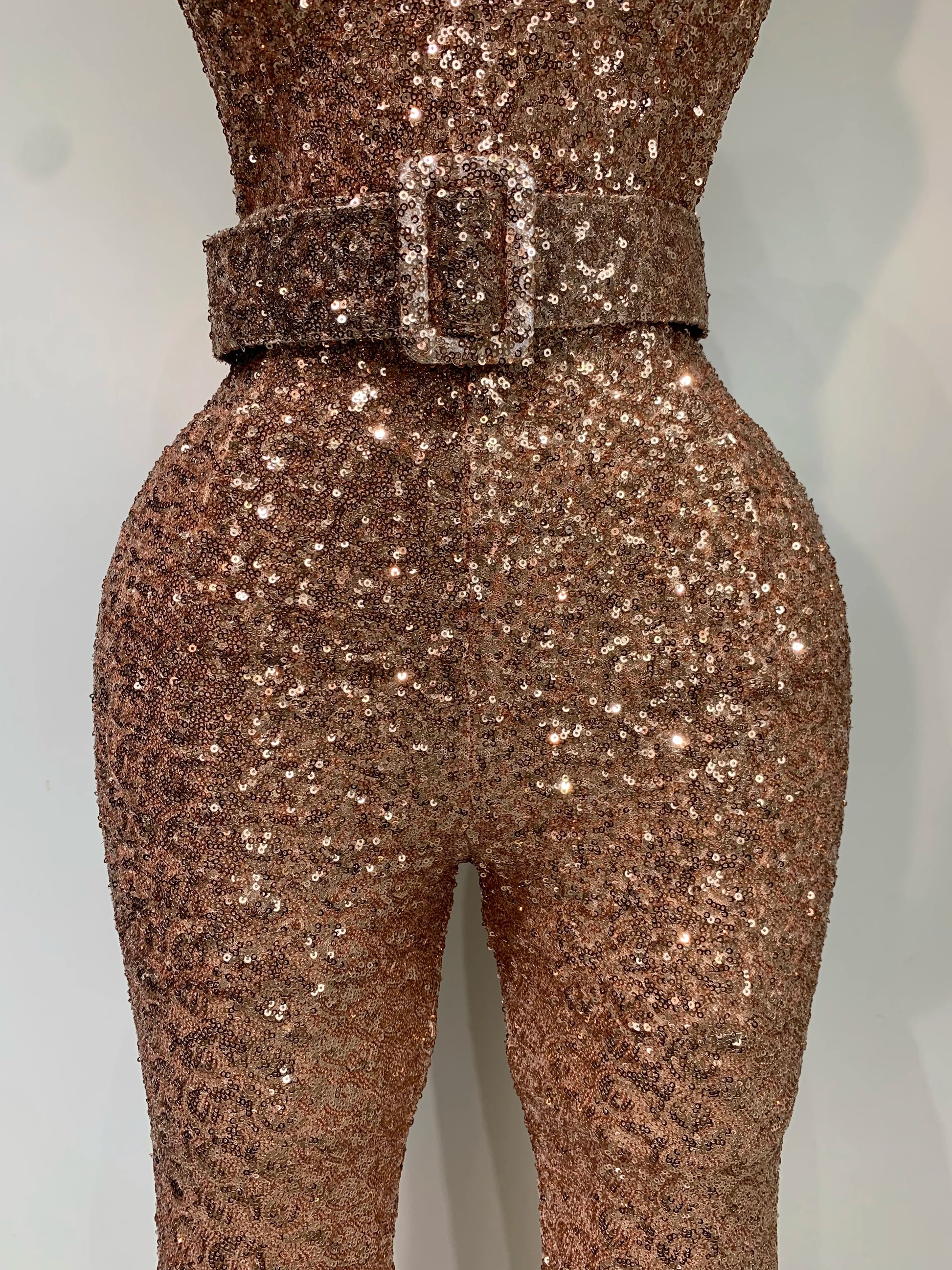 Women Sexy Backless Sleeveless Sequin Bodycon Jumpsuit Celebrity Elegant Evening Party Luxury Birthday Nightclub Outfit