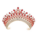 Baroque Queen Crowns For Wedding Crystal Bridal Tiara Crown For Pageant Miss Universe Party Prom Wedding Hair Jewelry Headdress as picture