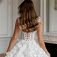 Elegant A-Line Wedding Party Dresses Sweetheart 3D Flowers Lace Brides Gowns for Women Sleeveless Cocktail Dresses 2024