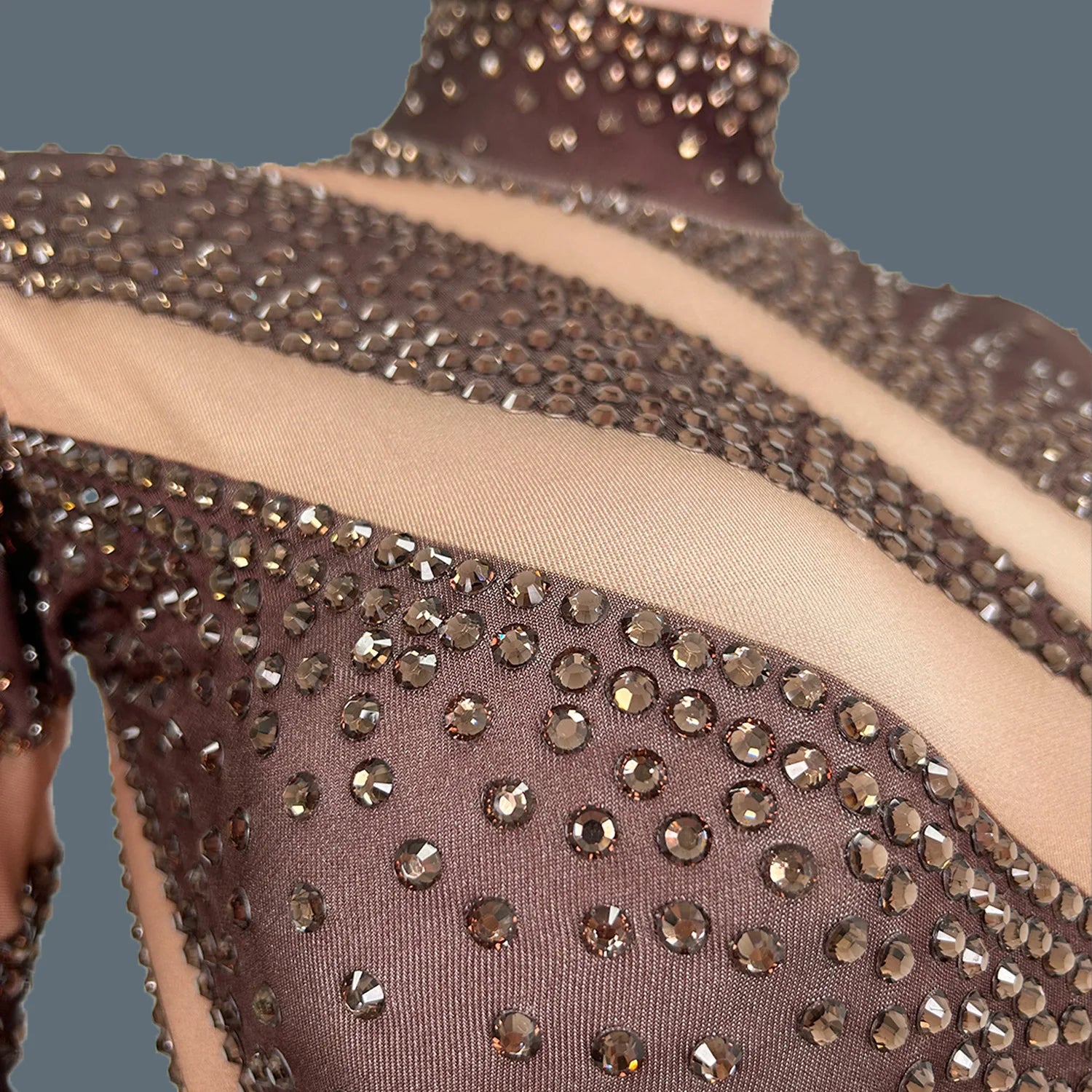 Women Long Sleeve Rhinestone Spandex Jumpsuit Birthday Prom Costume Nightclub Stage Performance Bodycon Rompers Hot Design Jimu