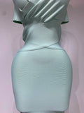 Women Bodycon Sexy Off The Shoulder Bandage Dress Club Dress Midi Celebrity Elegant Party Luxury Birthday Dress