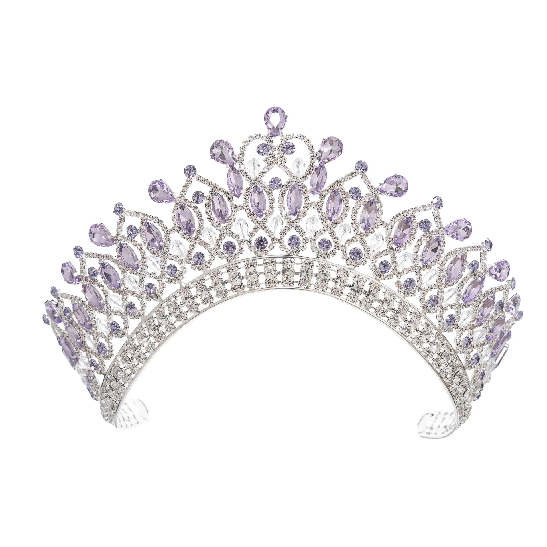 Baroque Queen Crowns For Wedding Crystal Bridal Tiara Crown For Pageant Miss Universe Party Prom Wedding Hair Jewelry Headdress as picture 3