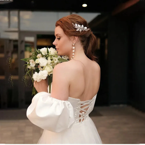 Pakaian Perkahwinan Pendek Puteri Terkini Tali Tangki Tali Lengan Dilanggar Lace Up Back Tulle Bridal Gowns Robe de Marieevestidos de Novia