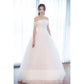 Fashion Classic off the Shoulder Wedding Dress Baru manis manis abiti da sposa elegan lantai-lenght vestido de novia plus ukuran