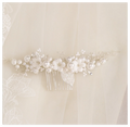 Flower Bridal Hair Comb Headpieces For Wedding Hair Accessories Pearl Bride Hairpin Hair Clips Prom Wedding Hair Piece Headdress