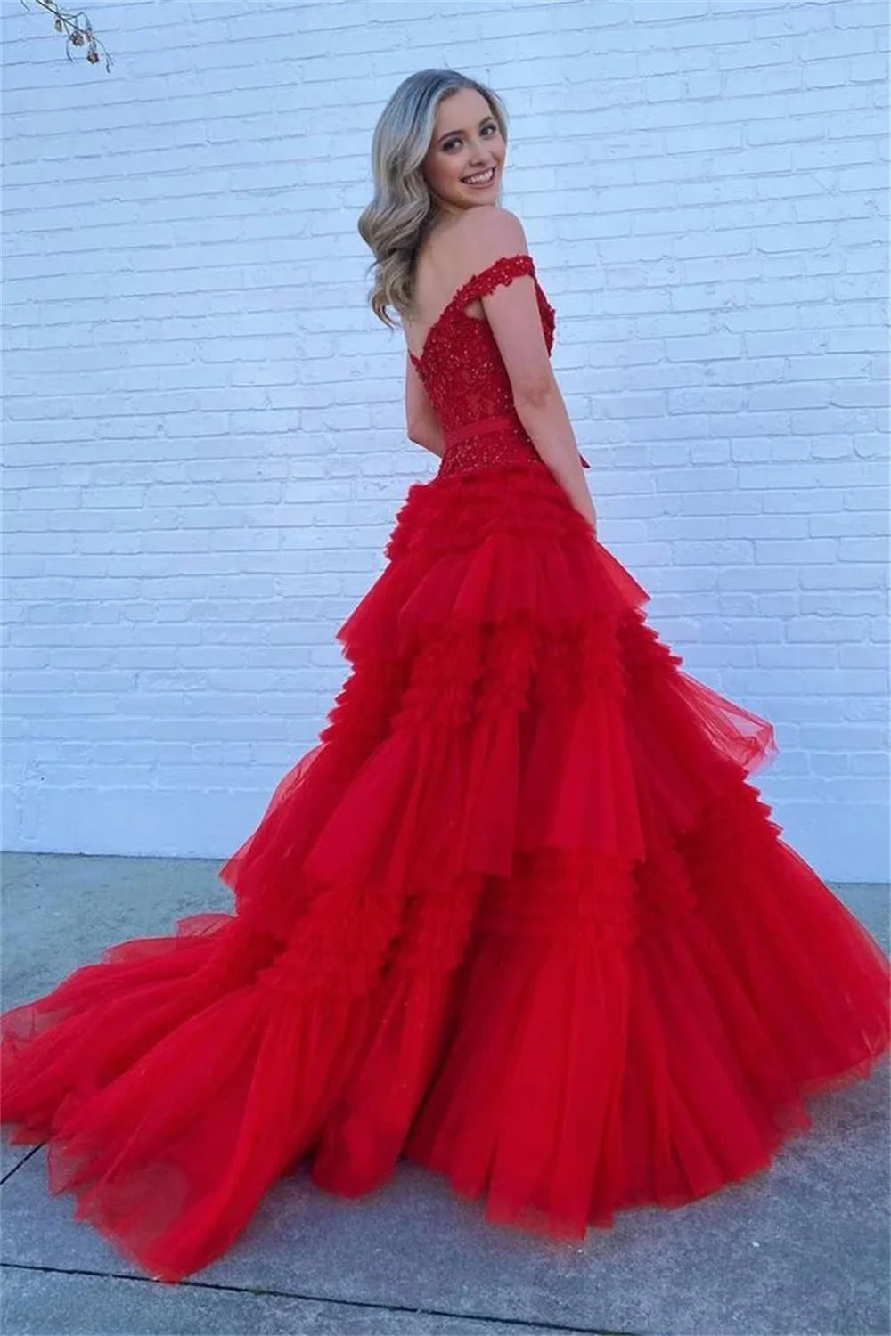 V-neck Tulle Prom Dresses Off the Shoulder فساتين السهرة Elegant Sleeveless Floor-Length A-line vestidos verano moda